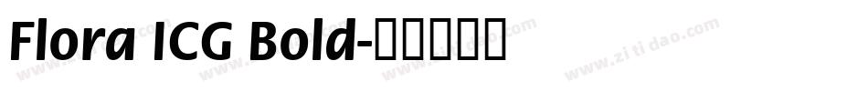 Flora ICG Bold字体转换